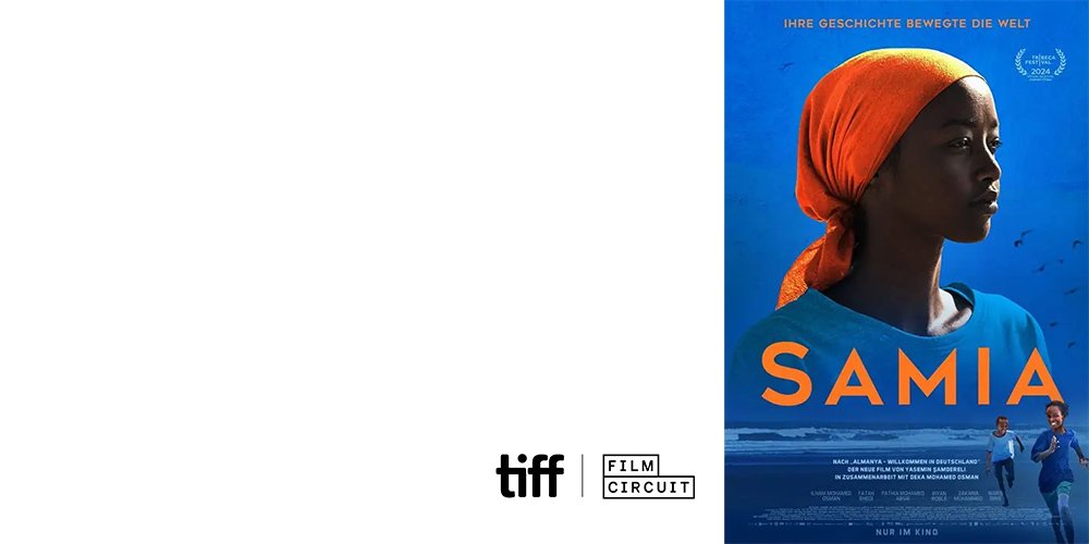 Samia Film Poster and the Tiff Film Circuit Logo